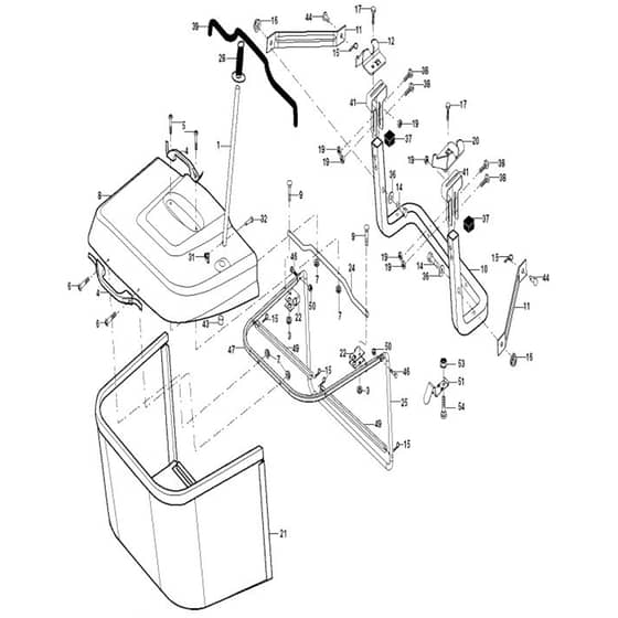 McCulloch M13592HRB - 96061017000 - 2008-08 - Bagger Parts Diagram