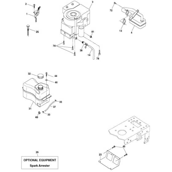 McCulloch M13592HRB - 96061017001 - 2008-08 - Engine Parts Diagram