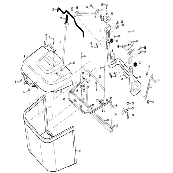 McCulloch M13592HRB - 96061017002 - 2008-08 - Bagger Parts Diagram