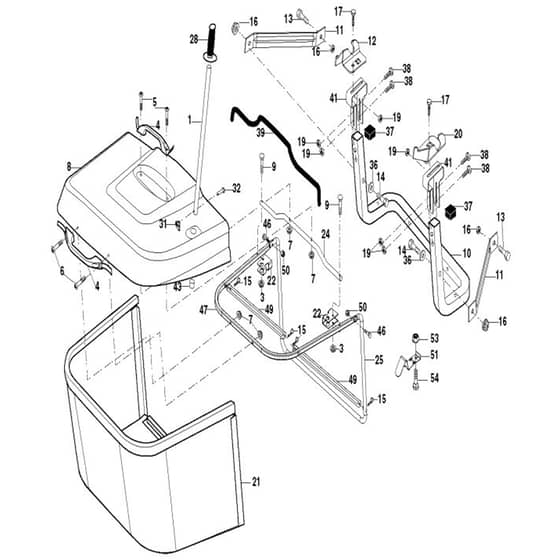 McCulloch M13592RB - 96061010104 - 2010-03 - Bagger Parts Diagram