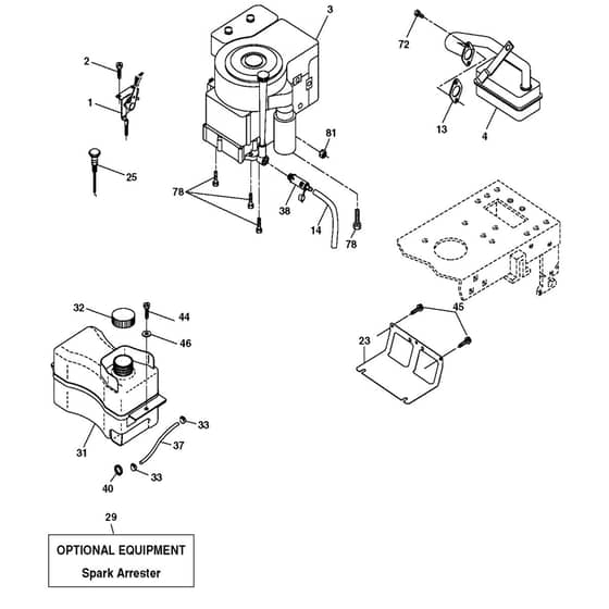 McCulloch M13592RB - 96061012403 - 2008-08 - Engine Parts Diagram