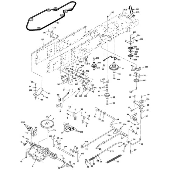 McCulloch M13592RB - 96061012404 - 2008-08 - Drive Parts Diagram