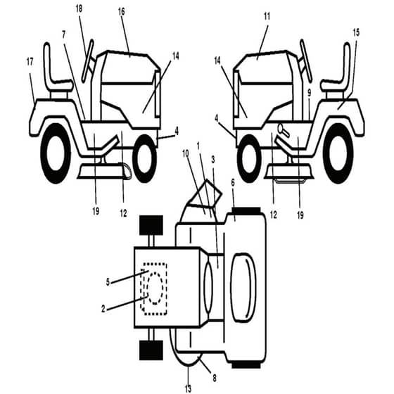 McCulloch M13597 - 96011023502 - 2010-07 - Decals Parts Diagram