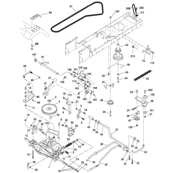 McCulloch M13597 - 96011023802 - 2010-03 - Drive Parts Diagram