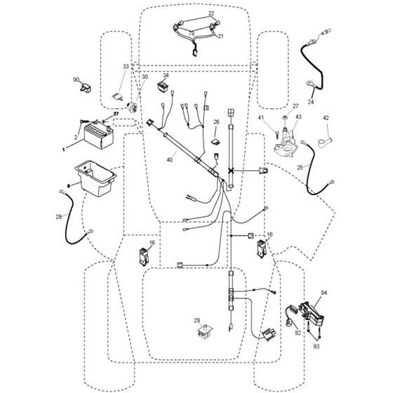McCulloch M13597 - 96011023803 - 2010-07 - Electrical Parts Diagram