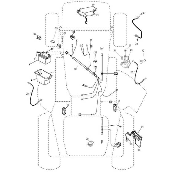 McCulloch M13597 - 96011023804 - 2010-03 - Electrical Parts Diagram