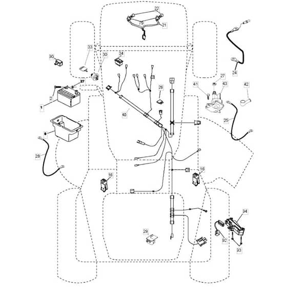 McCulloch M13597 - 96011029600 - 2010-09 - Electrical Parts Diagram