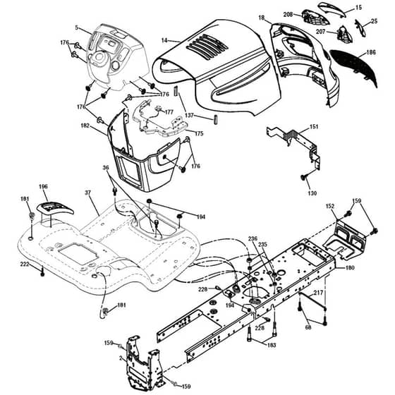 McCulloch M13597H - 96041000902 - 2009-01 - Chassis & Enclosures Parts Diagram