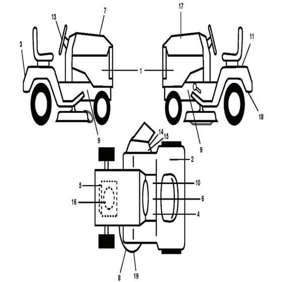 McCulloch M13597H - 96041000902 - 2009-01 - Decals Parts Diagram