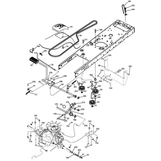 McCulloch M13597H - 96041000902 - 2009-01 - Drive Parts Diagram