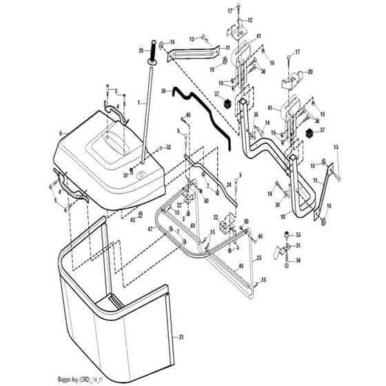 McCulloch M13597HRB - 96061028901 - 2010-03 - Bagger Parts Diagram