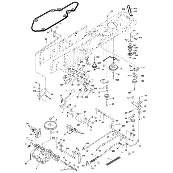 McCulloch M13597RB - 96061028800 - 2010-08 - Drive Parts Diagram