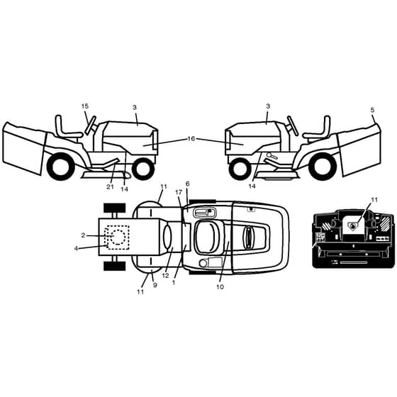 McCulloch M13597RB - 96061029101 - 2010-03 - Decals Parts Diagram
