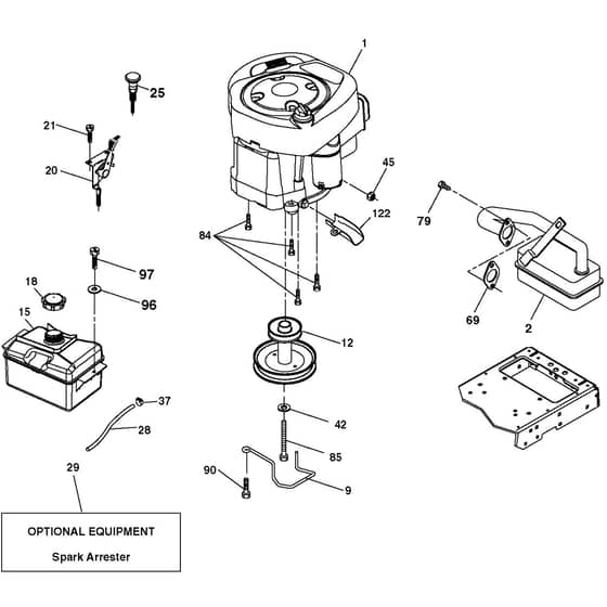 McCulloch M145107T - 96041035400 - 2013-05 - Engine Parts Diagram