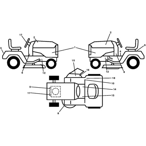 McCulloch M14538 - 96041023100 - 2011-05 - Decals Parts Diagram