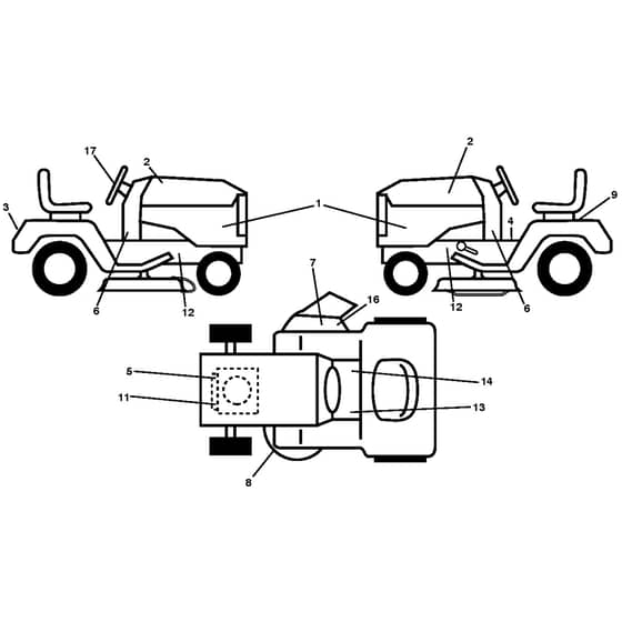 McCulloch M14538 - 96041023103 - 2013-06 - Decals Parts Diagram