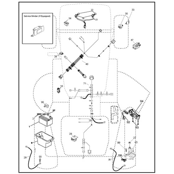 McCulloch M14538 - 96041023103 - 2013-06 - Electrical Parts Diagram