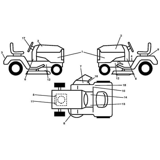 McCulloch M14538H - 96041031401 - 2013-06 - Decals Parts Diagram