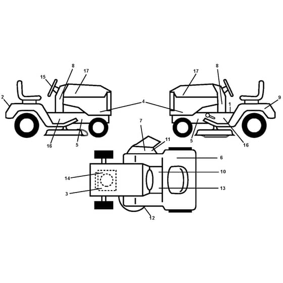 McCulloch M14597 - 96041021801 - 2011-08 - Decals Parts Diagram