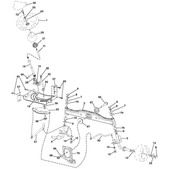 McCulloch M14597H - 96041021601 - 2011-02 - Steering Parts Diagram