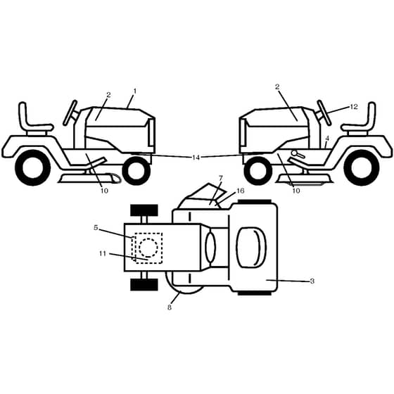 McCulloch M14597TC 96051006302 - 2013-07 - Decals Parts Diagram