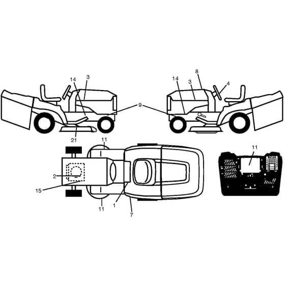 McCulloch M14597TC - 96051015000 - 2016-07 - Decals Parts Diagram