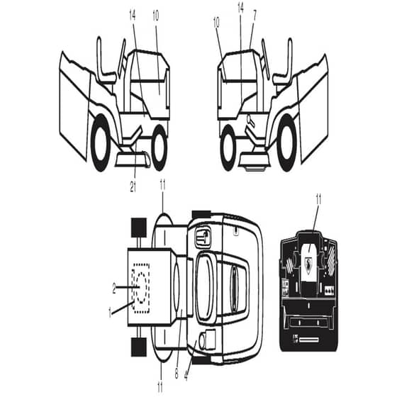 McCulloch M145-97TC - 96051006202 - 2013-07 - Decals Parts Diagram