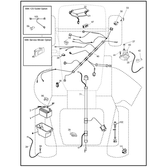 McCulloch M155107A - 96041027300 - 2011-09 - Electrical Parts Diagram