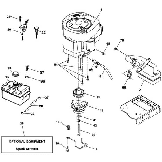 McCulloch M155107H - 96041001000 - 2007-08 - Engine Parts Diagram
