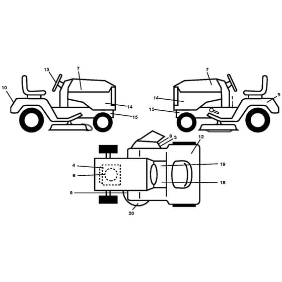 McCulloch M155107H - 96041001003 - 2010-03 - Decals Parts Diagram