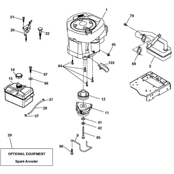 McCulloch M155107H - 96041001004 - 2010-07 - Engine Parts Diagram