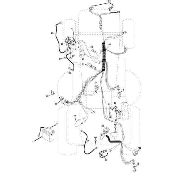 McCulloch M155107HRB - 96061010002 - 2008-08 - Electrical Parts Diagram