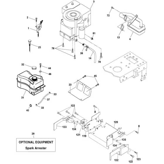 McCulloch M155107HRB - 96061010004 - 2010-03 - Engine Parts Diagram