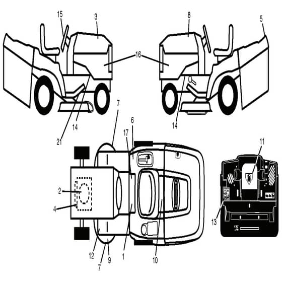 McCulloch M155107HRB - 96061012303 - 2008-08 - Decals Parts Diagram