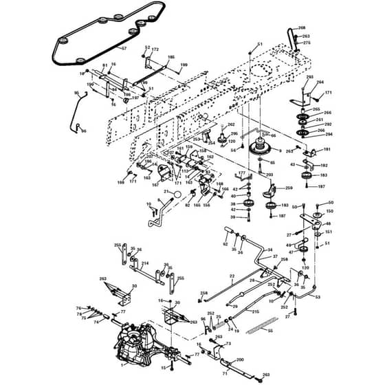 McCulloch M155107HRB - 96061012304 - 2010-03 - Drive Parts Diagram