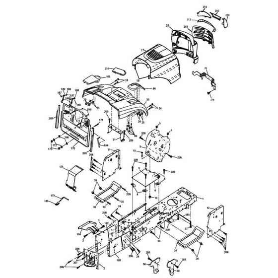 McCulloch M155107HRB - 96061031500 - 2010-09 - Chassis & Enclosures Parts Diagram