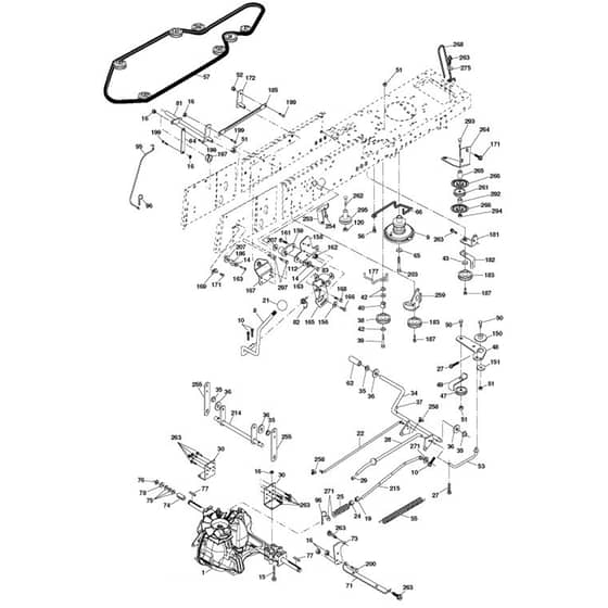 McCulloch M155107HRB - 96061031500 - 2010-09 - Drive Parts Diagram