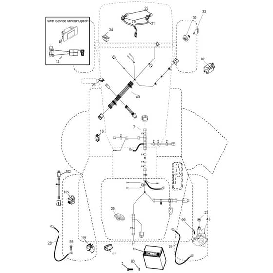 McCulloch M155-107HRB - 96051004100 - 2011-11 - Electrical Parts Diagram