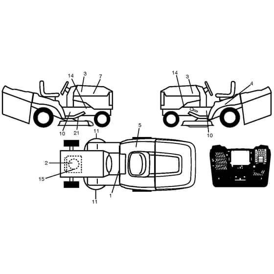 McCulloch M155-107TC - 96051006502 - 2013-07 - Decals Parts Diagram