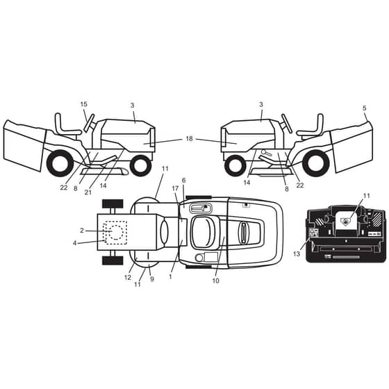 McCulloch M165107HRB - 96061032900 - 2010-09 - Decals Parts Diagram