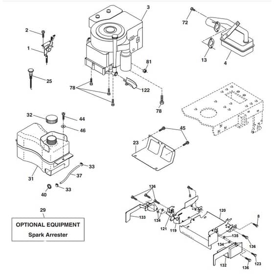 McCulloch M165107HRB - 96061032900 - 2010-09 - Engine Parts Diagram