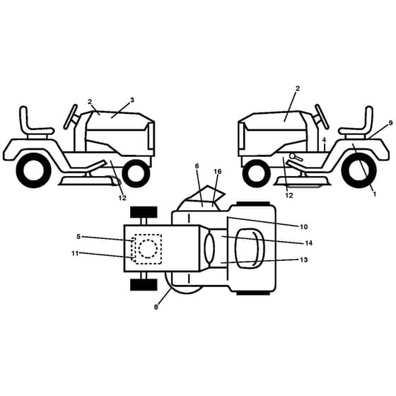 McCulloch M165-107T - 96041035500 - 2013-06 - Decals Parts Diagram
