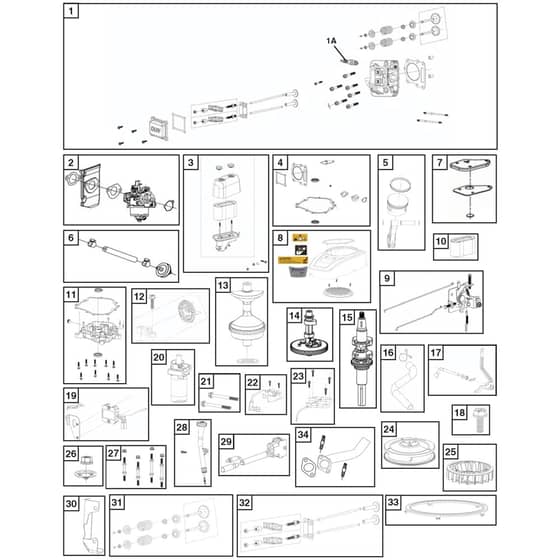 McCulloch M165-97TC CLASSIC - 96051016600 - 2017-07 - Engine (2) Parts Diagram