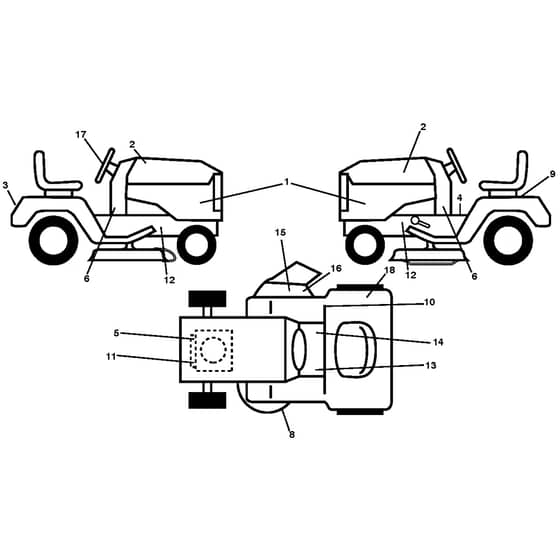 McCulloch M17538H - 96041023200 - 2011-05 - Decals Parts Diagram