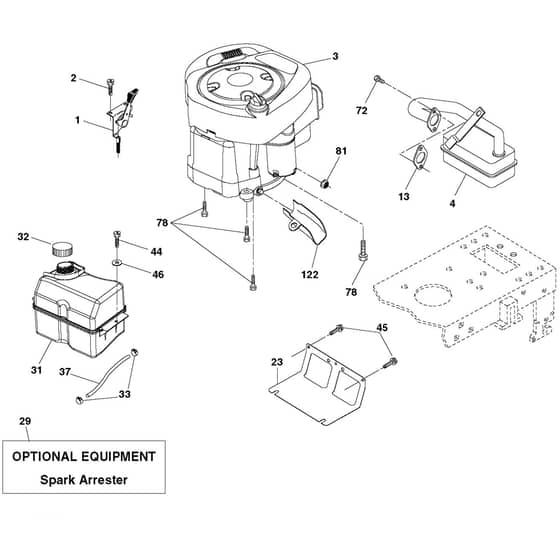 McCulloch M175H38RB - 96061030701 - 2011-05 - Engine Parts Diagram