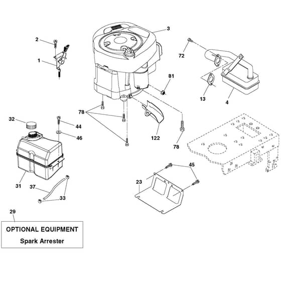 McCulloch M175H38RB - 96061033602 - 2013-06 - Engine Parts Diagram
