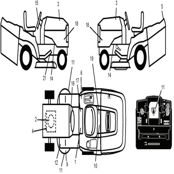 McCulloch M185107HRB - 96061012204 - 2010-03 - Decals Parts Diagram