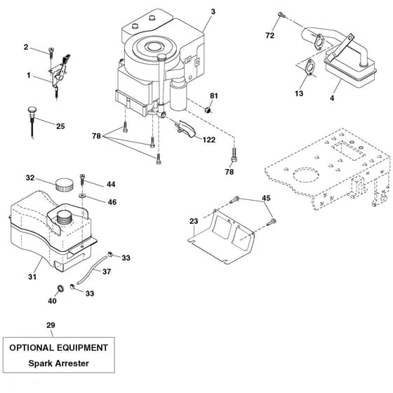 McCulloch M185107HRB - 96061012207 - 2010-09 - Engine Parts Diagram