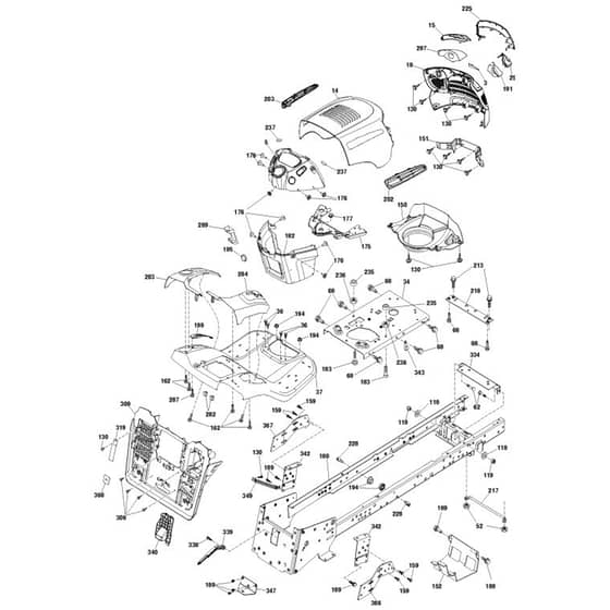 McCulloch M185107T - 96051006600 - 2012-11 - Chassis & Enclosures Parts Diagram
