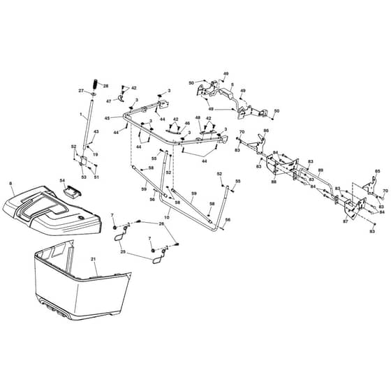 McCulloch M185107TC - 96051006601 - 2013-01 - Bagger Parts Diagram